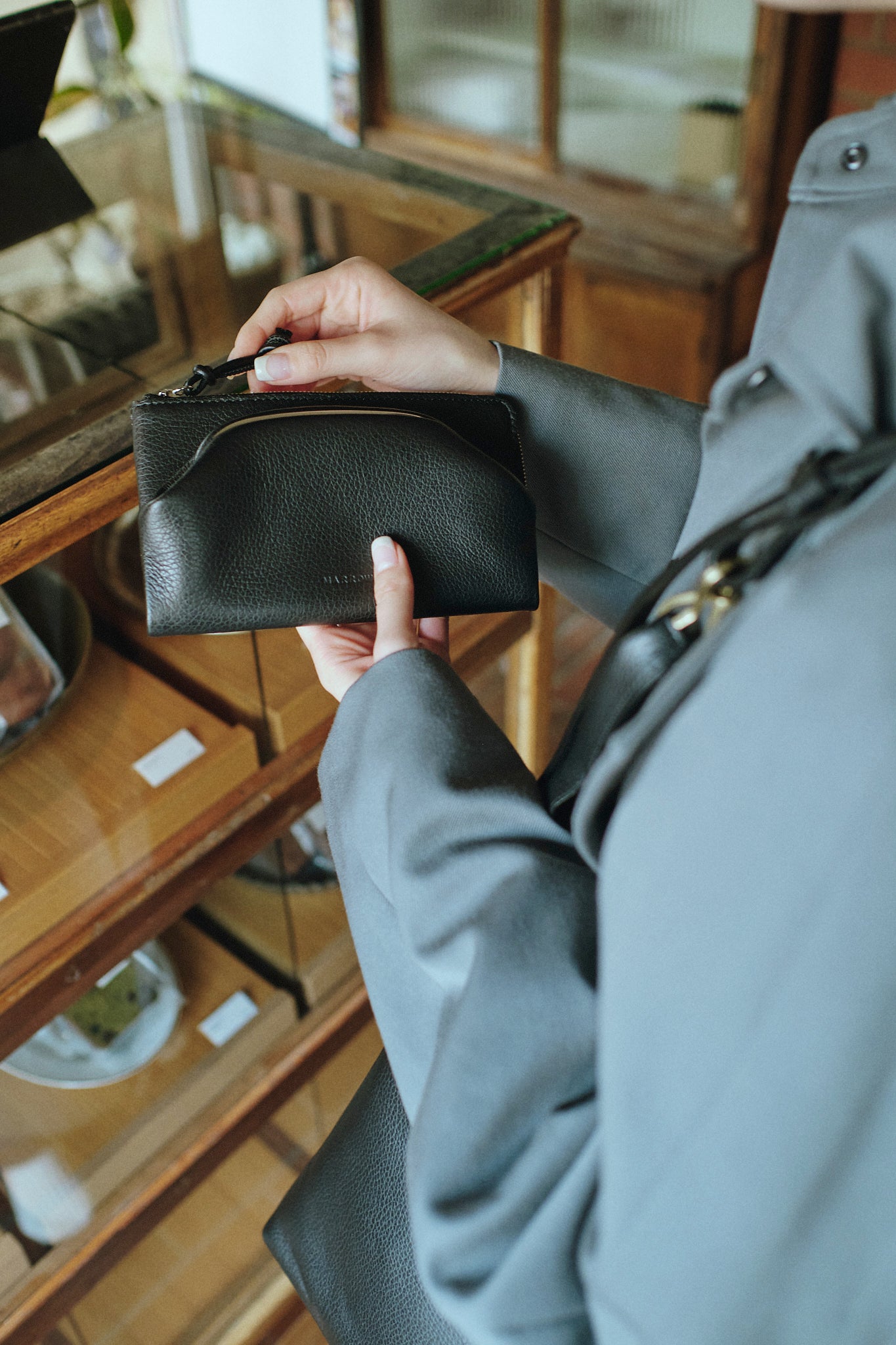 FRAME PURSE WALLT/CARDAMOM