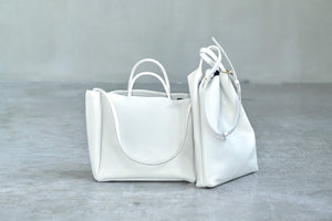 DOUBLE FACED HANDLE TOTE
